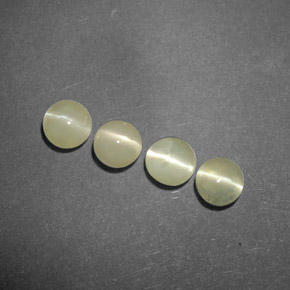 Pedras preciosas de chrysoberyl cat's eye verde natural de  ct, transparente, transparente/translúcido