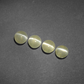 Pedras preciosas de chrysoberyl cat's eye verde natural de  ct, transparente, transparente/translúcido
