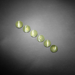 Pedras preciosas de Crisoberilo Olho de Gato Verde amarelado natural de  ct, Transparente, Transparente/Translúcido