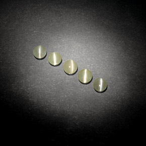 Pedras preciosas de Crisoberilo Olho de Gato Verde amarelado natural de  ct, Transparente, Transparente/Translúcido