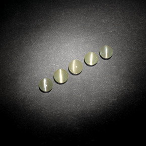 Pedras preciosas de Crisoberilo Olho de Gato Verde amarelado natural de  ct, Transparente, Transparente/Translúcido