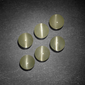 Pedras preciosas de crisoberilo olho de gato verde natural de  ct, transparente, transparente/translúcido