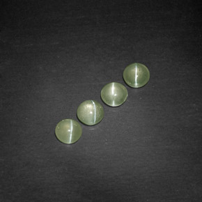 Pedras preciosas de chrysoberyl cat's eye verde natural de  ct, transparente, transparente/translúcido