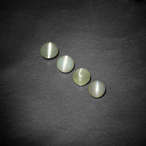 Pedras preciosas de Crisoberilo Olho de Gato Verde amarelado natural de  ct, Transparente, Transparente/Translúcido