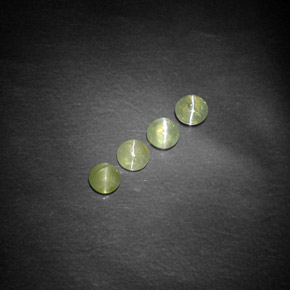 Pedras preciosas de chrysoberyl cat's eye verde natural de  ct, transparente, transparente/translúcido
