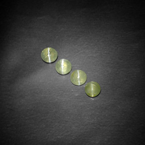 Pedras preciosas de chrysoberyl cat's eye verde natural de  ct, transparente, transparente/translúcido
