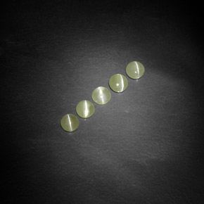 Pedras preciosas de Crisoberilo Olho de Gato Verde amarelado natural de  ct, Transparente, Transparente/Translúcido