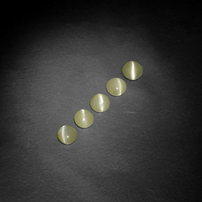 Pedras preciosas de Crisoberilo Olho de Gato Verde amarelado natural de  ct, Transparente, Transparente/Translúcido