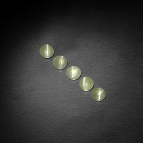 Pedras preciosas de chrysoberyl cat's eye verde natural de  ct, transparente, transparente/translúcido