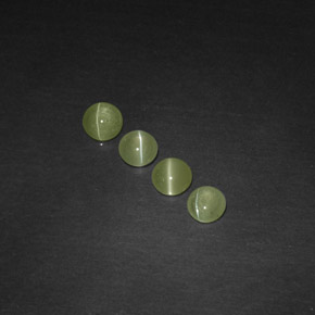 Pedras preciosas de chrysoberyl cat's eye verde natural de  ct, transparente, transparente/translúcido