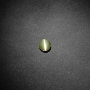 Chrysoberyl cat's eye verde natural 0,66ct, transparente, transparente/translúcido
