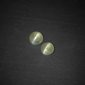 Pedras preciosas de chrysoberyl cat's eye verde natural de  ct, transparente, transparente/translúcido