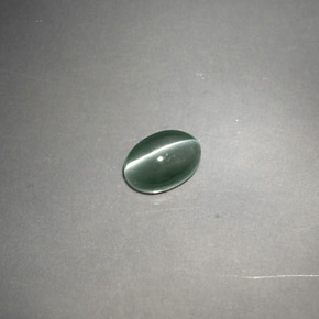 Crisoberilo Olho de Gato Verde Natural 0.68ct, Transparente, Transparente/Translúcido