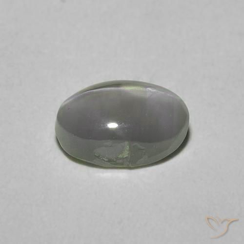 Crisoberilo Olho de Gato Verde médio Natural 1.33ct, oval, Translúcido
