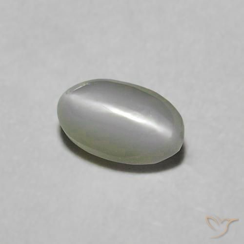 Crisoberilo Olho de Gato Verde médio Natural 0.38ct, oval, Opaco