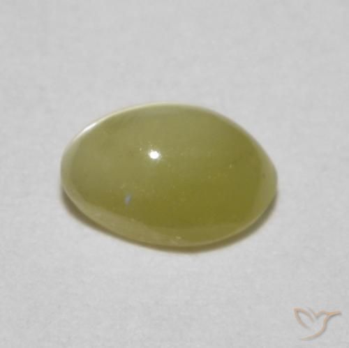 Crisoberilo Olho de Gato Amarelo Claro Laguna Natural 0.33ct, oval, Translúcido