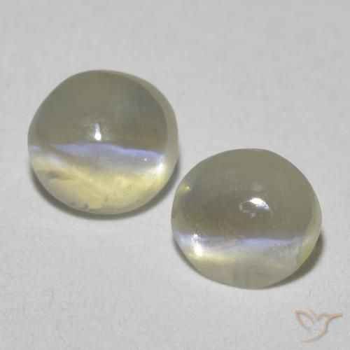 1.09ctw Natural branco quente Crisoberilo Olho de Gato, oval, Translúcido