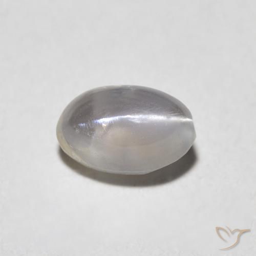 Crisoberilo Olho de Gato Warm Grey Natural 0.89ct, oval, Translúcido