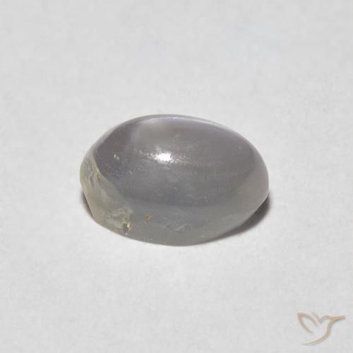 Crisoberilo Olho de Gato Warm Grey Natural 0.89ct, oval, Translúcido