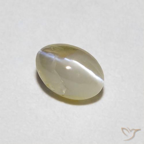 Crisoberilo Olho de Gato Luz amarela Natural 0.41ct, oval, Translúcido