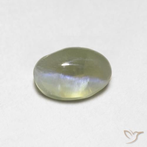 Crisoberilo Olho de Gato Luz amarela Natural 0.87ct, oval, Translúcido