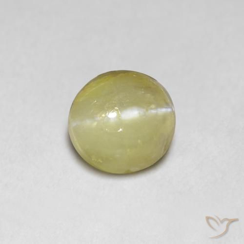 1.18ct Natural Banana Amarela Crisoberilo Olho de Gato, oval, Translúcido