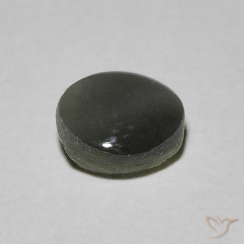 Crisoberilo Olho de Gato Aço cinza Natural 0.94ct, oval, Translúcido