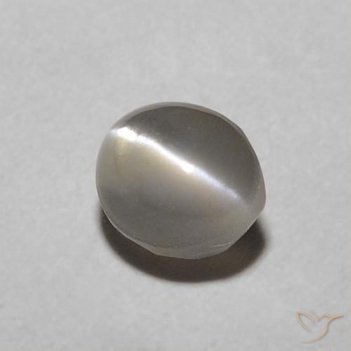 Crisoberilo Olho de Gato Cinza muito claro Natural 0.57ct, oval, Translúcido