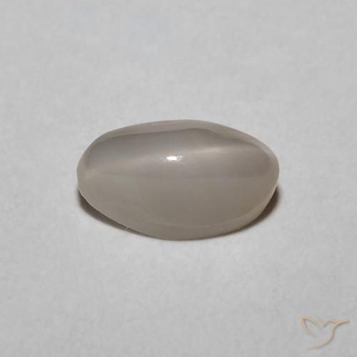 Crisoberilo Olho de Gato Cinza muito claro Natural 0.77ct, oval, Translúcido