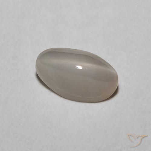 Crisoberilo Olho de Gato Cinza muito claro Natural 0.77ct, oval, Translúcido