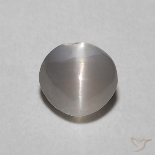 Crisoberilo Olho de Gato Warm Grey Natural 0.38ct, oval, Translúcido