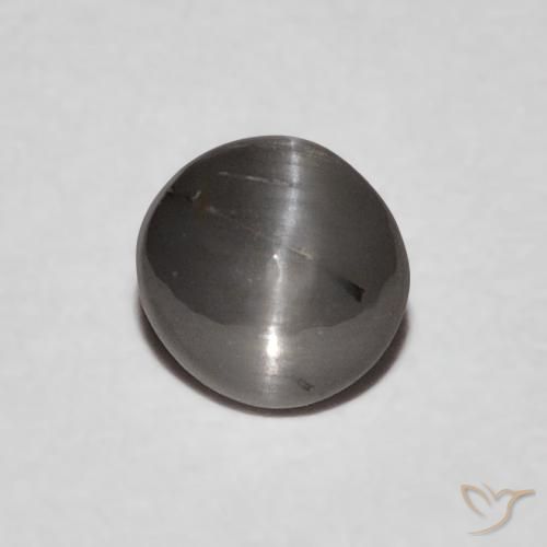 Crisoberilo Olho de Gato cinza médio Natural 0.63ct, oval, Opaco