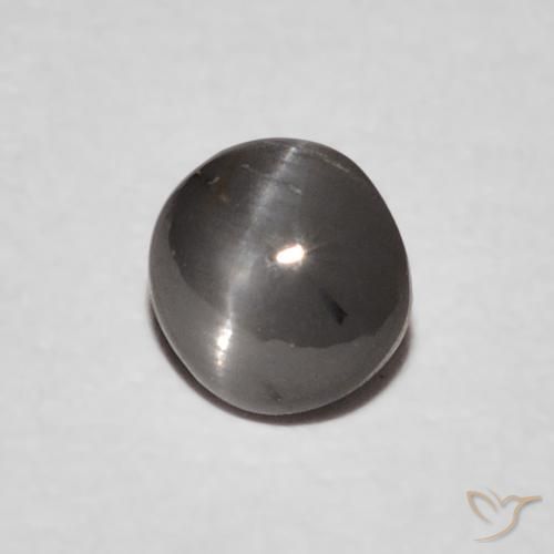 Crisoberilo Olho de Gato cinza médio Natural 0.63ct, oval, Opaco