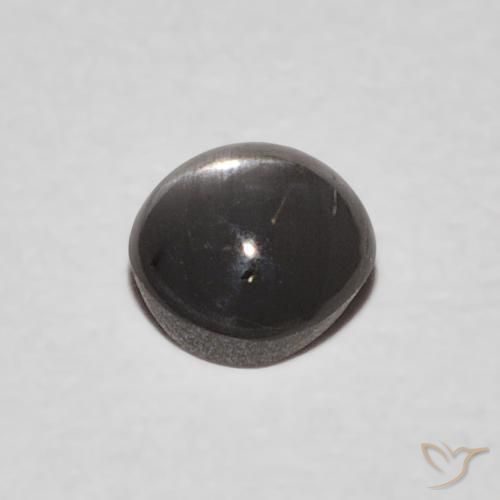 Crisoberilo Olho de Gato cinza médio Natural 0.63ct, oval, Opaco