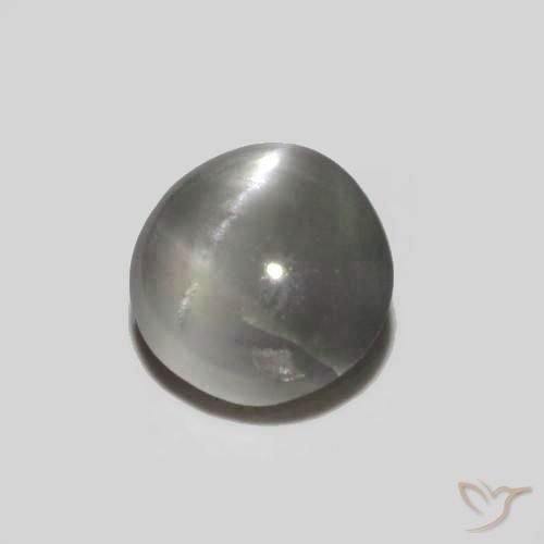 Crisoberilo Olho de Gato Reddish Grey Natural 0.36ct, oval, Opaco