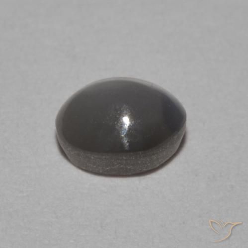 Crisoberilo Olho de Gato Medium Dark-Grey Natural 0.53ct, oval, Opaco