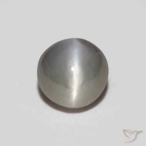 Crisoberilo Olho de Gato Cinza muito claro Natural 0.24ct, oval, Opaco