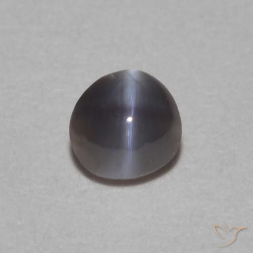 Crisoberilo Olho de Gato Preto Natural 0.11ct, oval, Opaco
