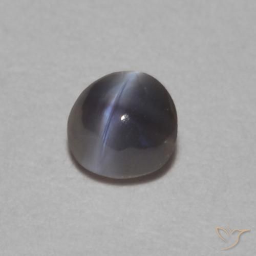 Crisoberilo Olho de Gato Preto Natural 0.11ct, oval, Opaco