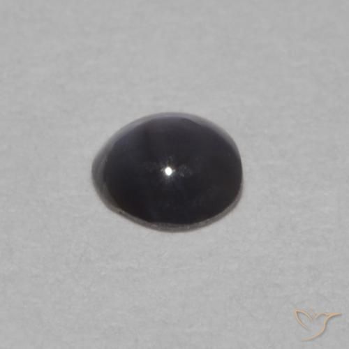 Crisoberilo Olho de Gato Preto Natural 0.11ct, oval, Opaco