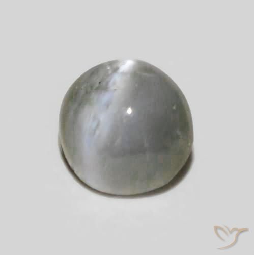 Crisoberilo Olho de Gato Cinza muito claro Natural 0.30ct, oval, Opaco
