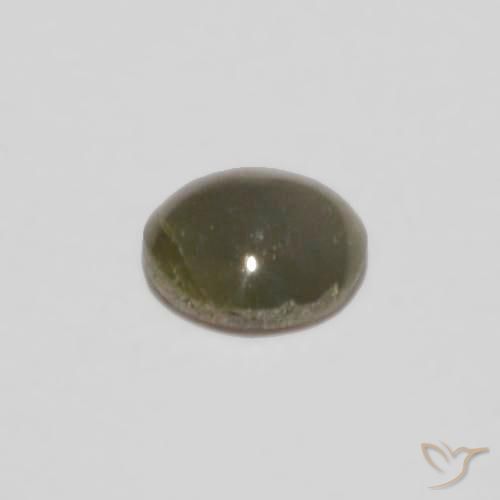 Crisoberilo Olho de Gato Cinza claro Natural 0.14ct, oval, Opaco