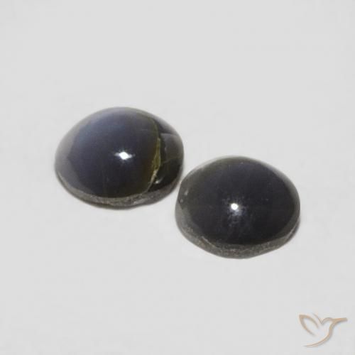 Pedras preciosas de Crisoberilo Olho de Gato cinza médio natural de 0.34 ct, oval, Opaco