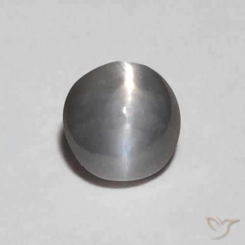 Crisoberilo Olho de Gato Cinza prateado Natural 0.24ct, oval, Opaco