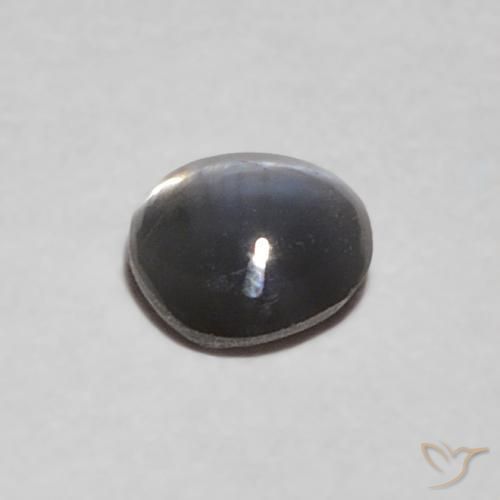 Crisoberilo Olho de Gato Cinza prateado Natural 0.24ct, oval, Opaco