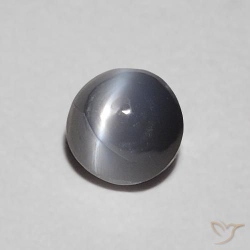 Crisoberilo Olho de Gato Cinza Natural 0.36ct, oval, Opaco