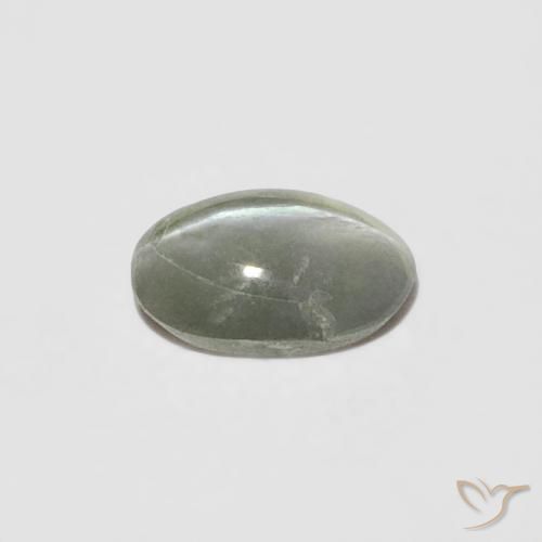 Crisoberilo Olho de Gato Verde amarelado Natural 0.26ct, oval, Opaco