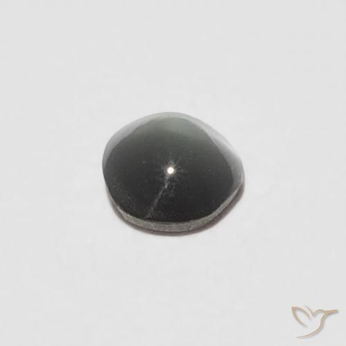 Crisoberilo Olho de Gato Cinzento Esverdeado Pálido Natural 0.16ct, oval, Opaco