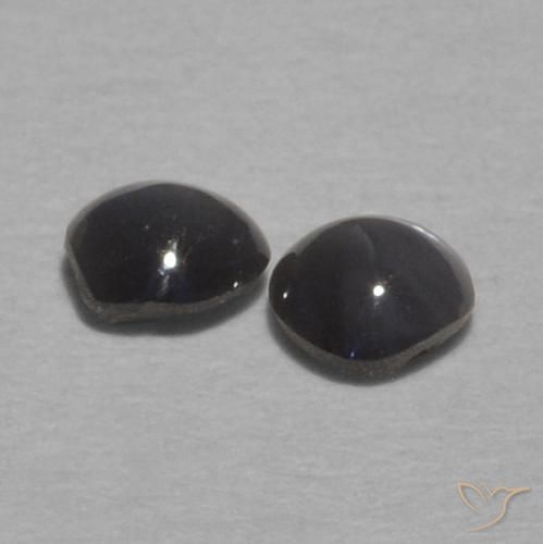 Pedras preciosas de Crisoberilo Olho de Gato cinza médio natural de 0.29 ct, Redondo, Opaco