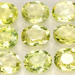 Pedras preciosas de crisoberilo amarelo natural de  ct, corte oval, VVS-VS